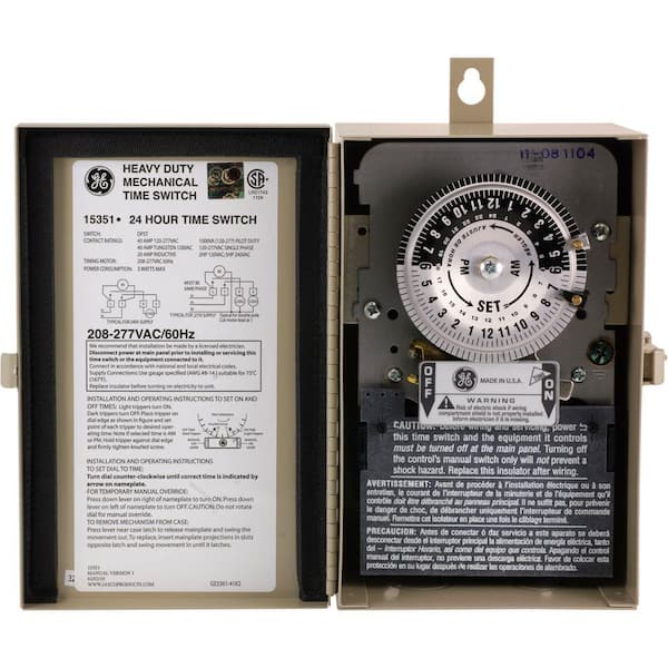 コレクション GENERAL ELECTRIC TIMER GE Mechanical Box Timer, 240V 15351 - The Home Depot
