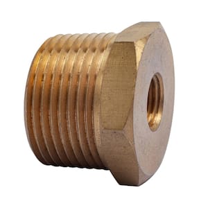 1 in. MIP x 1/4 in. FIP Brass Pipe Hex Bushing Fitting (3-Pack)