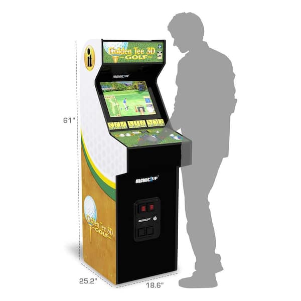 ARCADE1UP Golden Tee 3D Deluxe Arcade Console Video Game Machine