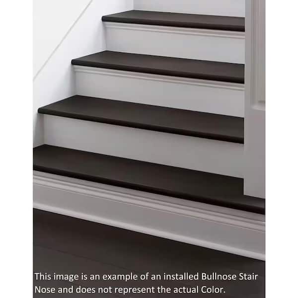 Obsidian 1 in. Thick x 2 in. Width x 94 in. Length Rigid Core Stair Nose Vinyl Molding