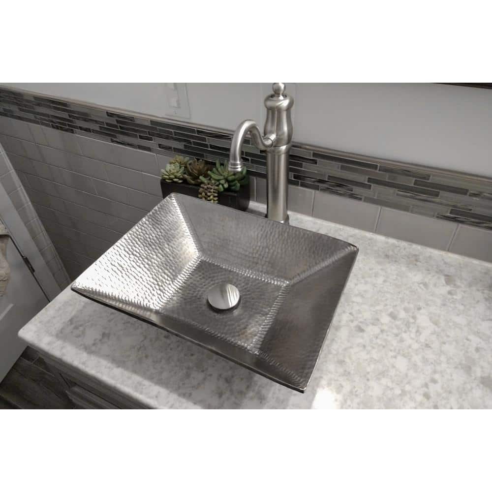 Brushed Nickel Non-Overflow Pop-Up Bathroom Sink Drain