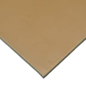 Pure Gum Rubber 1/16 in. x 24 in. x 12 in. Tan Commerical Grade 40A Rubber Sheet