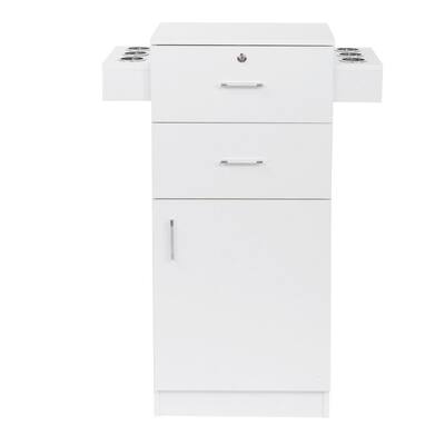68 Qt. 6-Drawer Cart Storage Bin in White