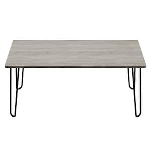 41 in. Driftwood Gray Rectangle Wood Top Coffee Table