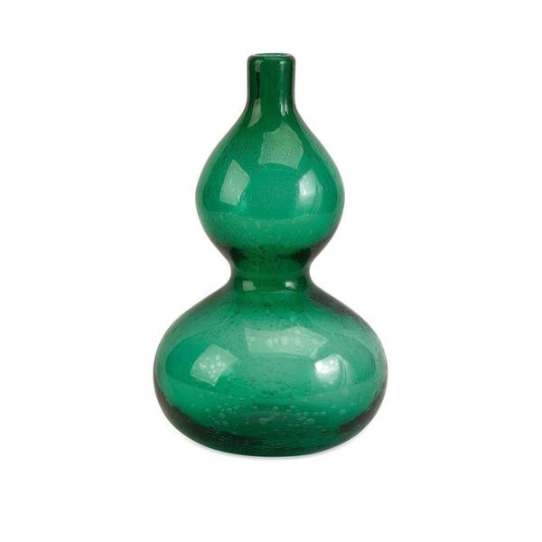 Filament Design Lenor 13 in. Glass Decorative Vase in Green