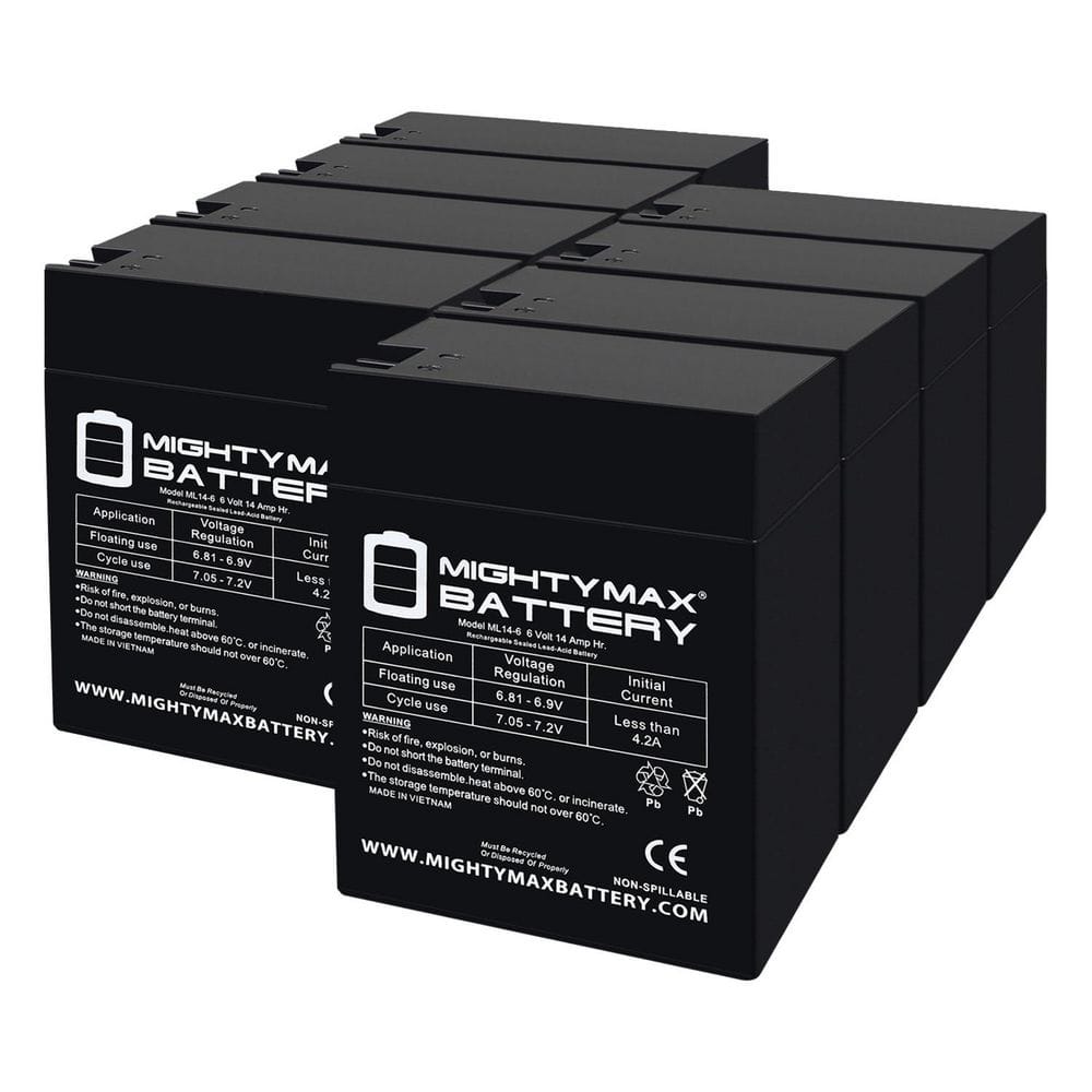 6V, 14Ah, AGM, Fast-on Terminal, Replacement Battery Compatible with Werker WKA6-14A-8 Pack price history on PriceWatchPro