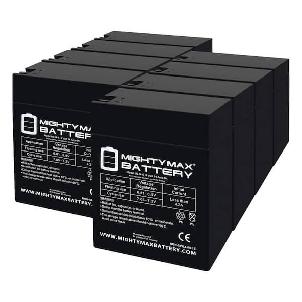6V, 14Ah, AGM, Fast-on Terminal, Replacement Battery Compatible with Werker WKA6-14A-8 Pack