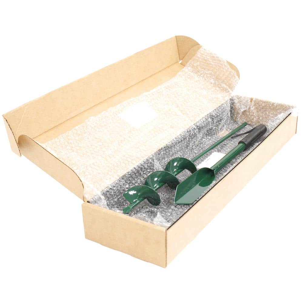Van Zyverden Flower Bulb Planter Auger and Trowel Set Green