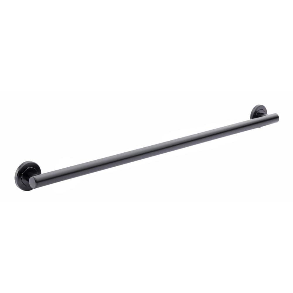 Dorind 36 in. x 1 1/4 in. Decorative Grab Bar in Matte Black price history on PriceWatchPro