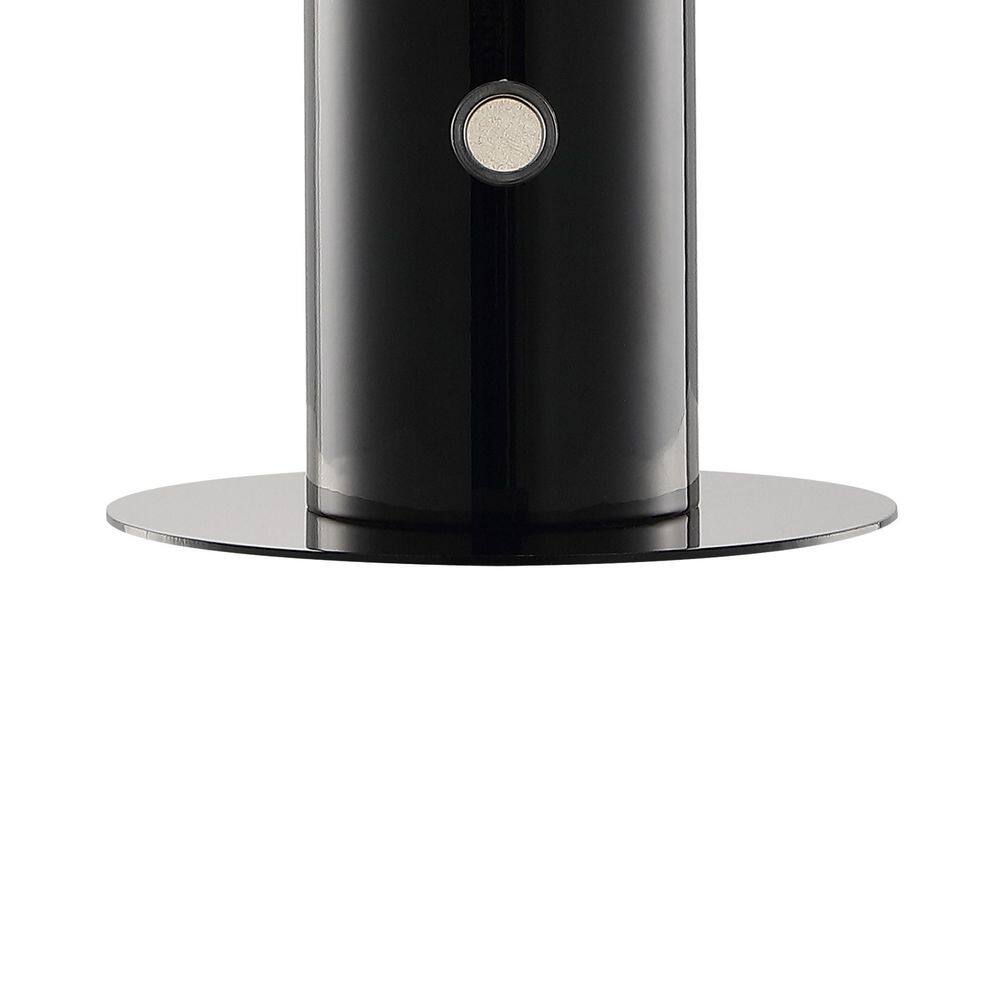 Black Cordless Touch LED Mushroom Table Lamp
