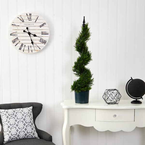 Nearly Natural 3 ft. Artificial Cypress Spiral Topiary Tree