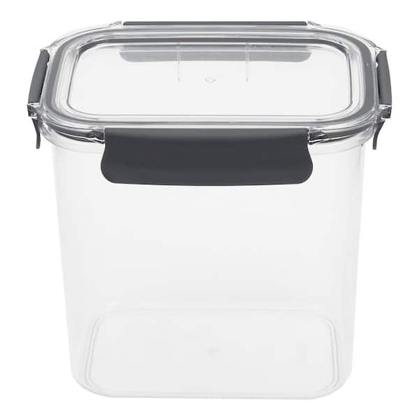 ComSaf Airtight Food Storage Container with Lid(10oz/30oz/44oz) Set of 6,  Round Airtight Canisters, BPA Free Clear Plastic Food Storage Canister