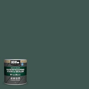 8 oz. #HDC-CL-21A Dark Everglade Solid Color Waterproofing Exterior Wood Stain and Sealer Sample