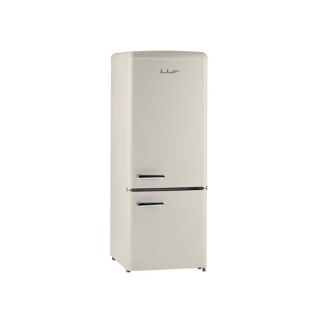 iio 7 cu. ft. Retro Bottom Freezer Refrigerator in Butter Cream, ENERGY STAR