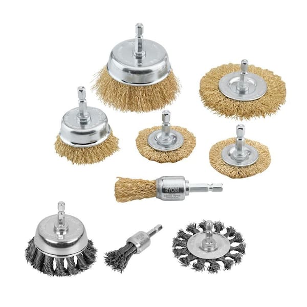 Wire Wheel Assortment Set (6-Piece) & Twisted Wire Wheel Set (3-Pieces)