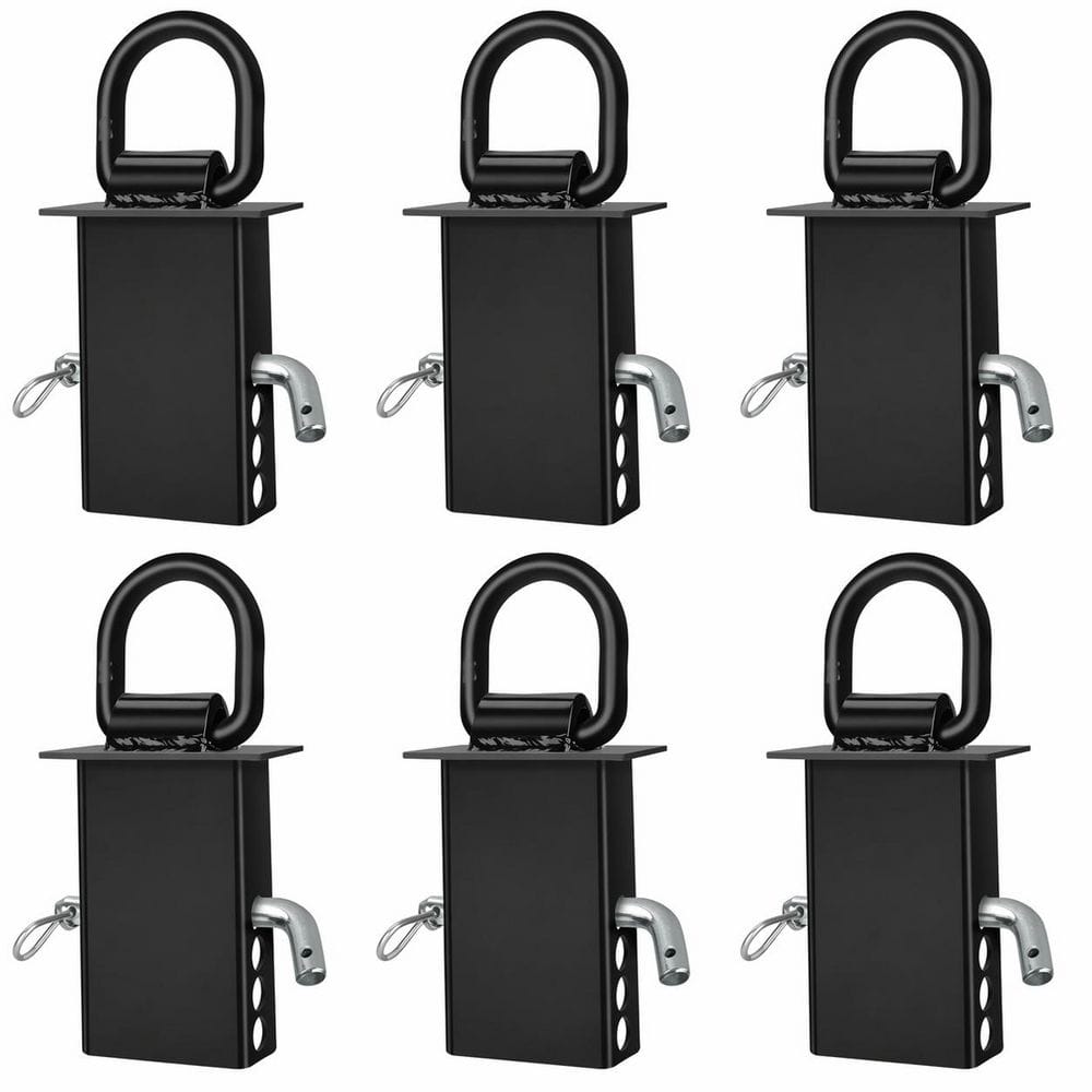 6-Pack Black Steel Trailer Stake Pocket D Ring Tie Down Anchors Heavy Duty Removable Stake Pocket D Rings price history on PriceWatchPro