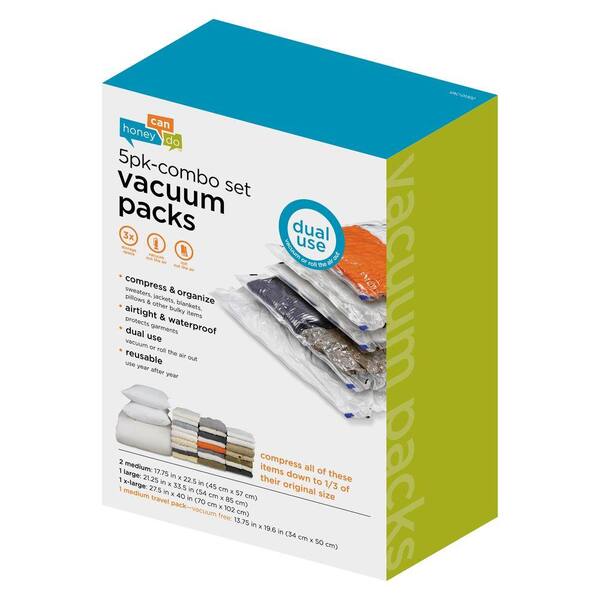 Honey-Can-Do 5-Pack Combo Vacuum-Packs