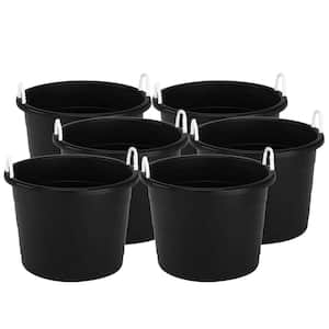 Black Plastic Bucket (3.5gal) no Lid - Year-Round Garden