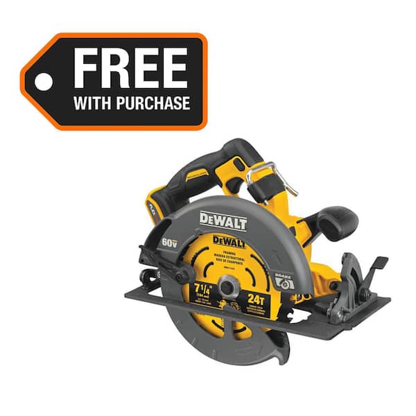 FLEXVOLT 60V MAX Cordless Brushless 7-1/4 in. Circular Saw with Brake (Tool Only)