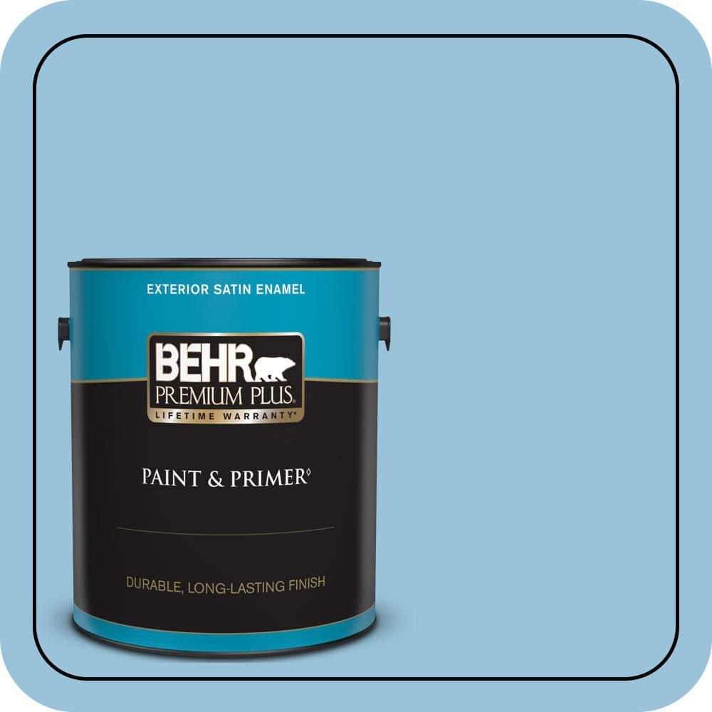 1 gal. #560D-4 Madras Blue Satin Enamel Exterior Paint & Primer price history on PriceWatchPro