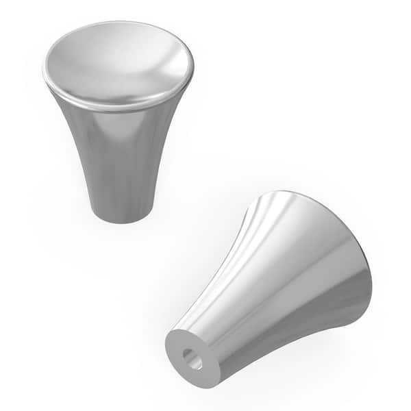 HICKORY HARDWARE Maven 15/16 in. Dia Chrome Cabinet Knob (10-Pack)