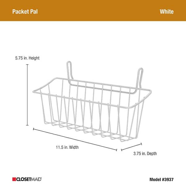 ClosetMaid 11.5-in W x 5.75-in H Under-shelf Metal Baskets & Organizers ClosetMaid 11.5-in W x 5.75-in H Under-shelf Metal Baskets & Organizers