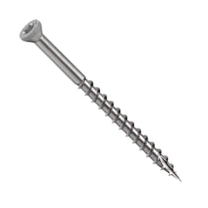 #8 2-1/2 in. 316 Stainless Steel Gray Premium Star Drive Trim Screws (100-Count)