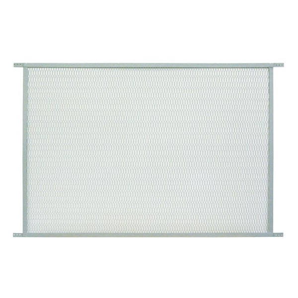 Unique Home Designs 48 in. x 30 in. Grey Steel Pet Grille