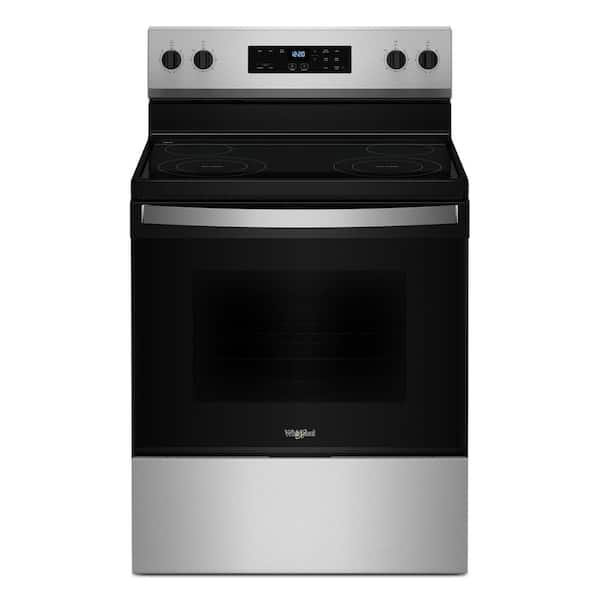 30 in. 4 Burner Element Freestanding Electric Range in Stainless Steel with Thermal