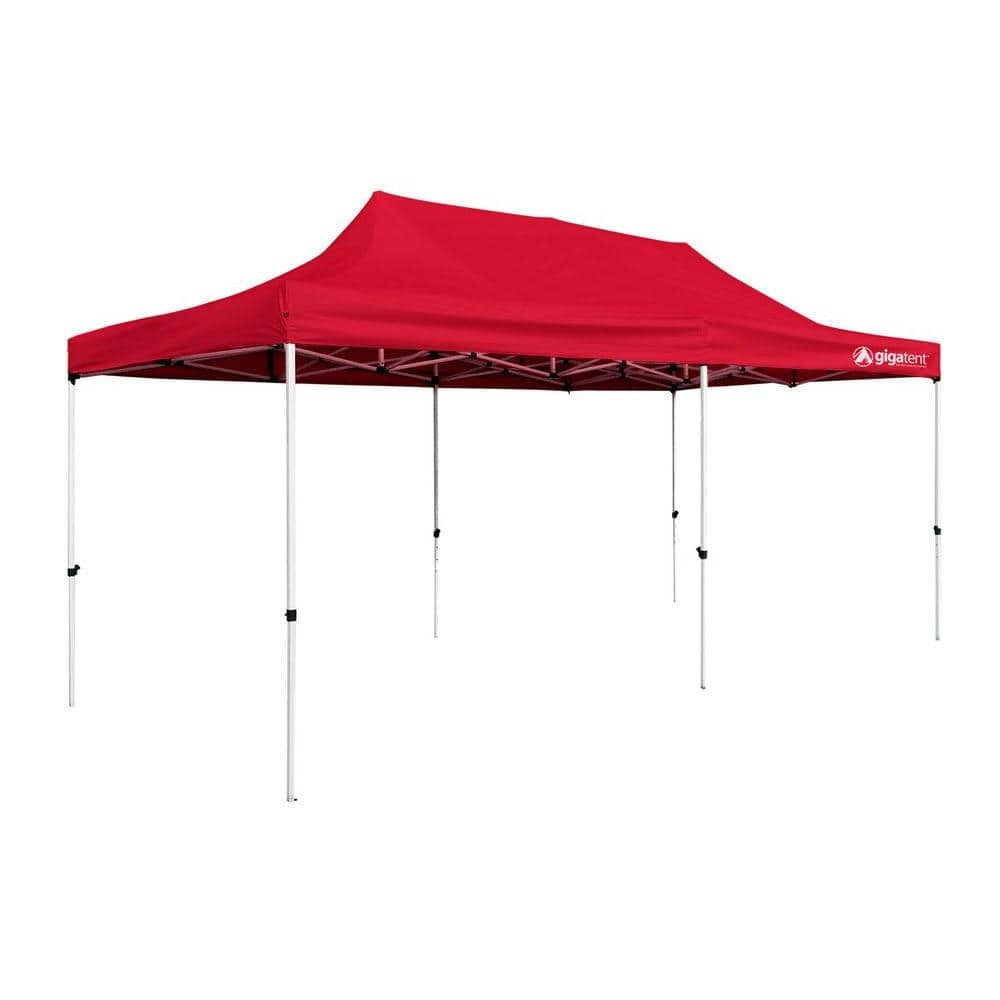 GigaTent Party Tent 10 ft. x 20 ft. Red Canopy GT004R - The Home Depot