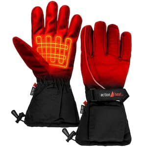 Men's Black AA Battery Heated Gloves
