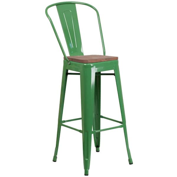 Carnegy Avenue 30.5 in. Green Bar Stool