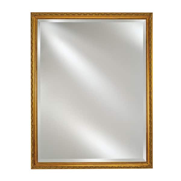Afina Single Door 20 in. x 26 in. Recessed Medicine Cabinet Basix Antique Gold