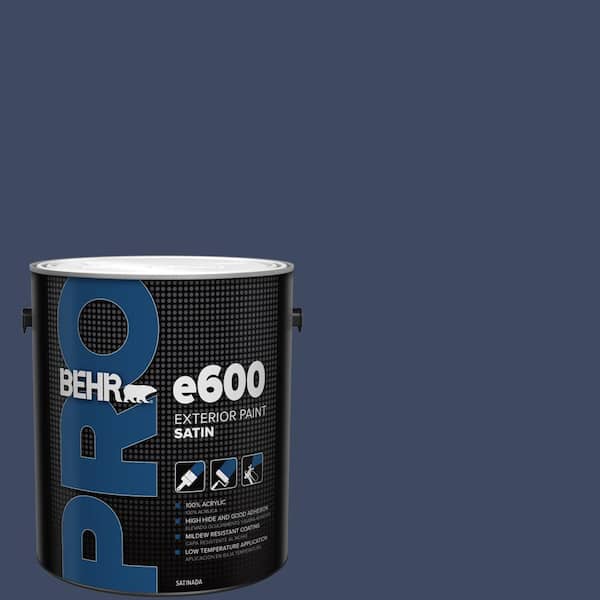 BEHR PRO 1 gal. #610D-7 Night Watch Satin Exterior Paint