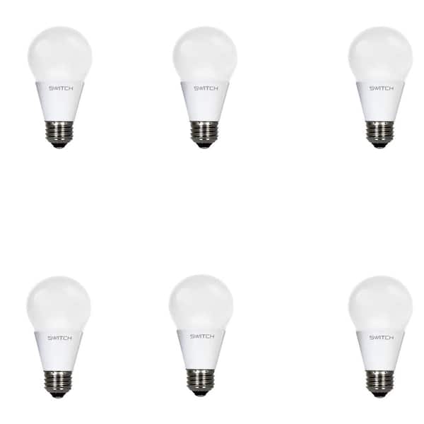 SWITCH 40W Equivalent Soft White  A19 LED Light Bulb (6-Pack)