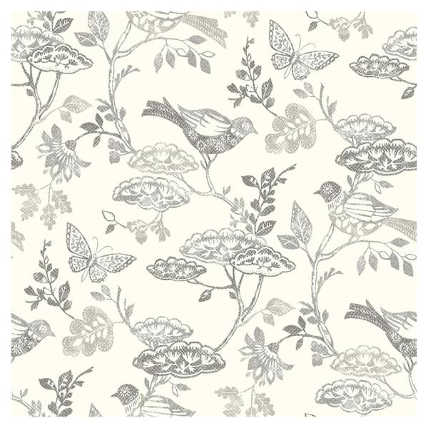 Chesapeake Malmo Trail Black Prepasted Non Woven Wallpaper