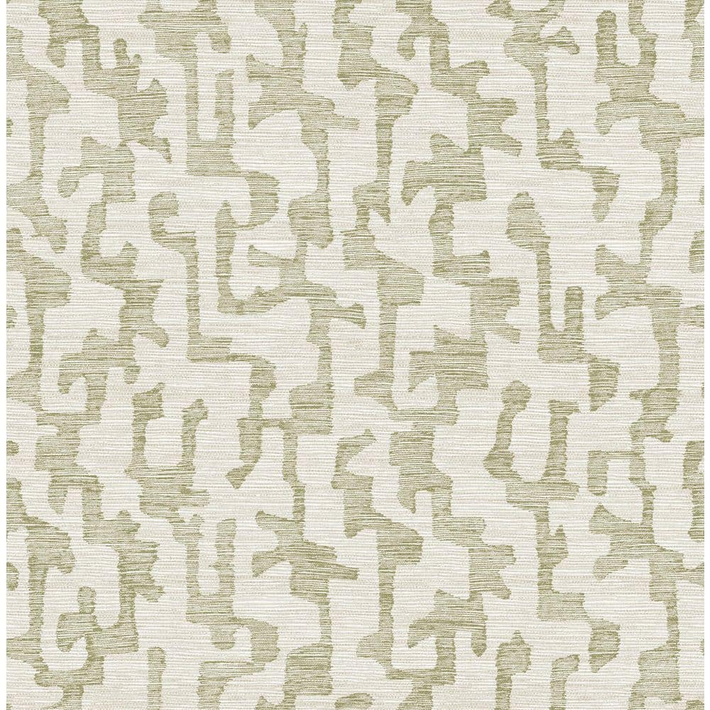 Cipher Moss Geometric Faux Grasscloth Wallpaper price history on PriceWatchPro