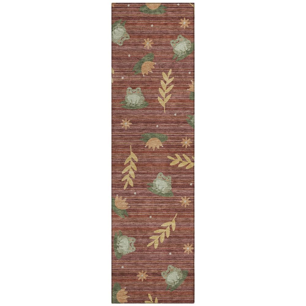 Chantille Machine Washable Indoor/Outdoor Abstract ACN2795 Garnet 2 ft. x 7 ft. Runner Rug price history on PriceWatchPro