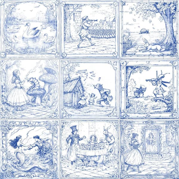 Once Upon A Tile 10 in. x 10 in. Porcelain Floor and Wall Tile (10.88 sq. ft. /Case)