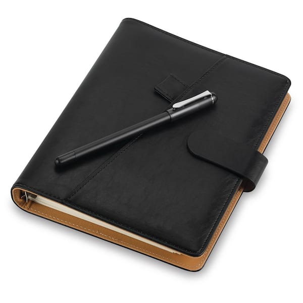 TechPage+ Smart Notebook, Bluetooth Enabled Smart Pen, Bound A5 Notebook, Black