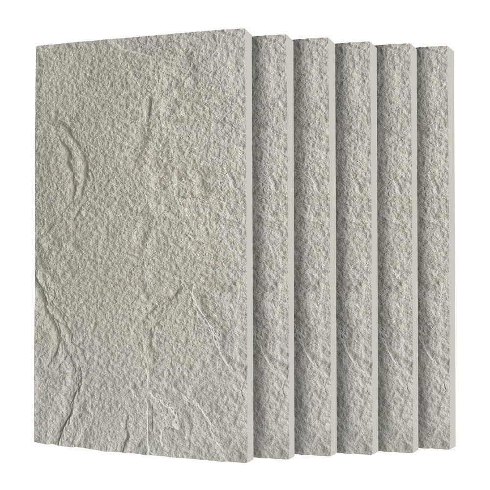 Cement Grey 3D Faux Stone PU Wall Panels, Lightweight Waterproof Interior Wall Decor for TV Wall & Living Room(6 PC) price history on PriceWatchPro