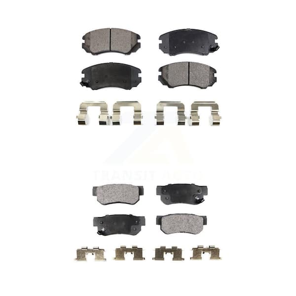 TEC Front Rear Ceramic Brake Pads Kit For Hyundai Sonata Kia Elantra Optima Sportage Tucson KTC-100484