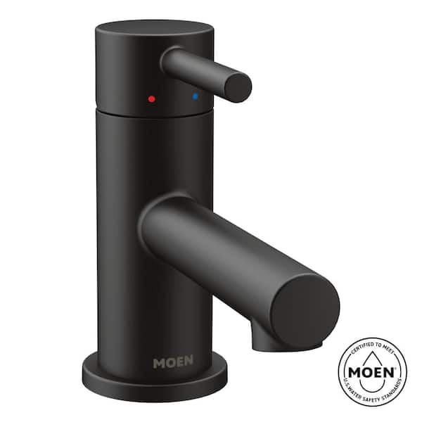 Align Single Hole Single-Handle Low-Arc Bathroom Faucet in Matte Black