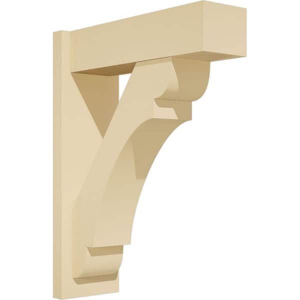 Ekena Millwork Olympic 7 in. W x 26 in. H x 20 in. D Signature Urethane Polyurethane Outlooker with Block Ends