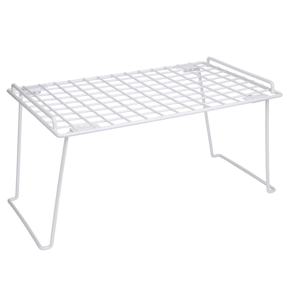 Smart Design Stacking Cabinet Shelf Rack Kitchen Large 16 x 10 in ...