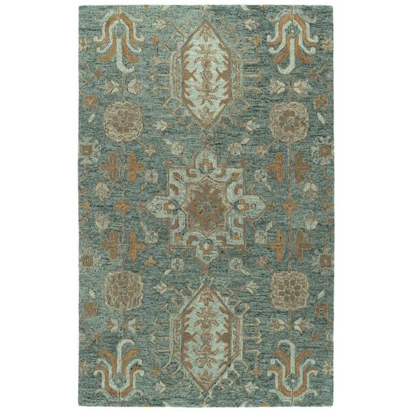 Kaleen Chancellor Pewter Green 9 ft. x 12 ft. Area Rug