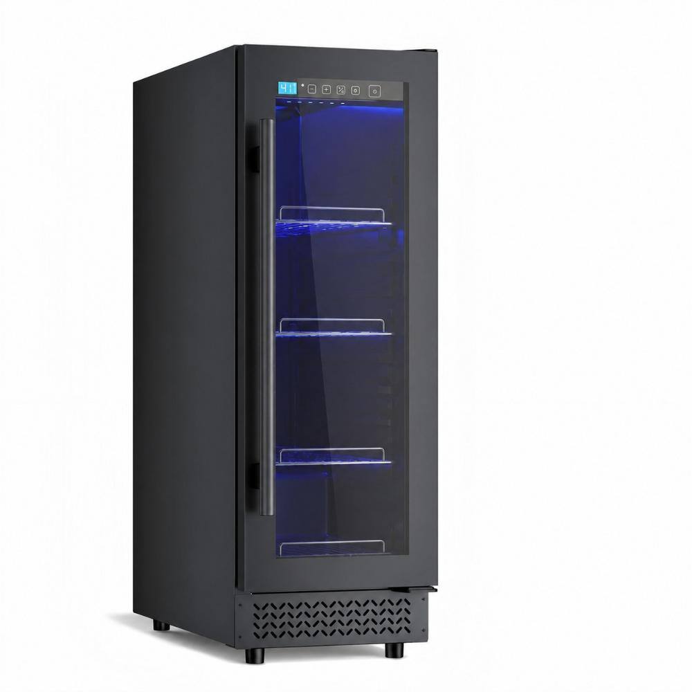 12 in. 2 cu.ft 60 Cans Beverage Refrigerator Cooler with UV Protective Glass Door, 37°F-64°F price history on PriceWatchPro