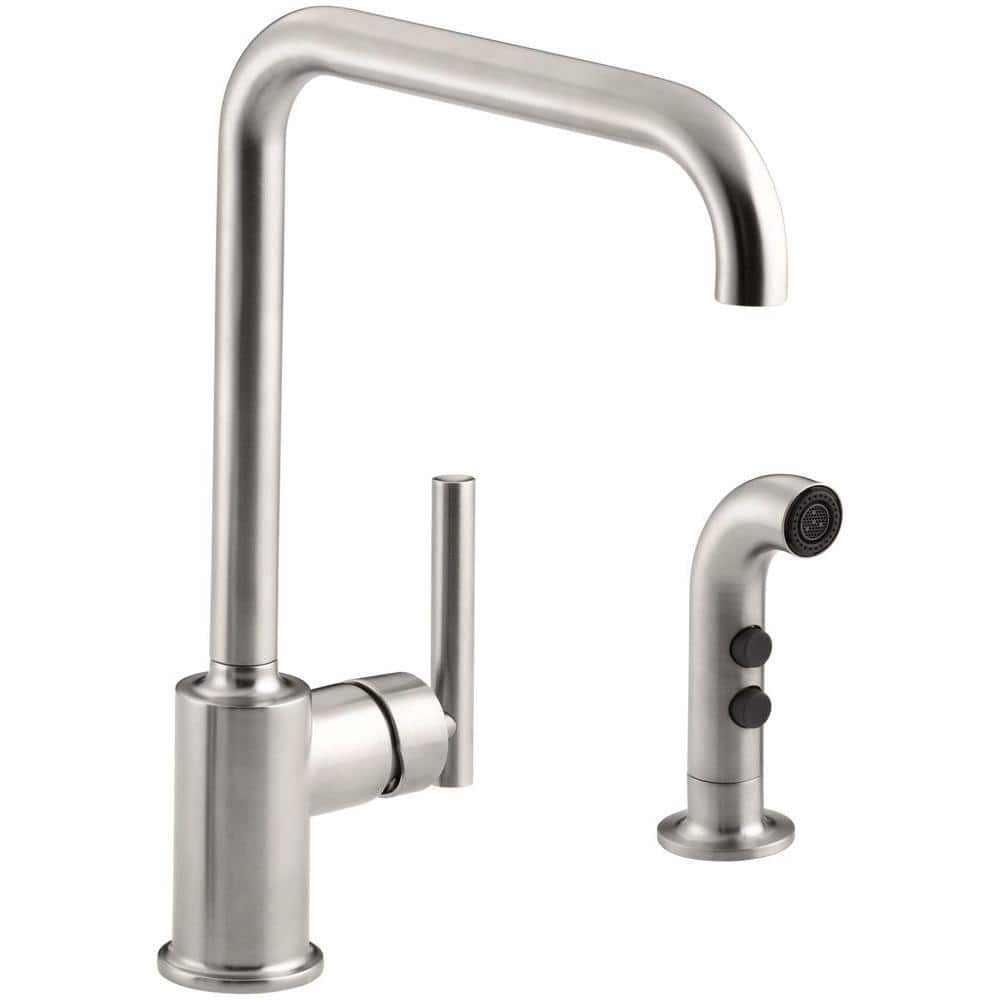 Vibrant Stainless Kohler Standard Kitchen Faucets K 7508 Vs 64 1000 