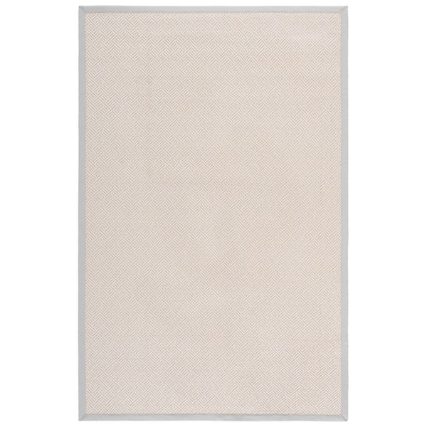 Napa Faux Sisal 4 ft. x 6 ft. Natural/Beige Diamond Geometric Area Rug