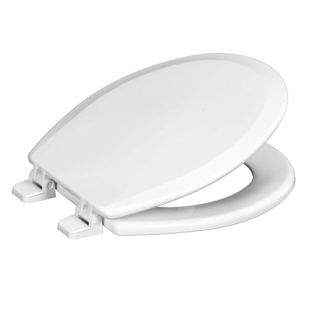 CENTOCO Centocore Round Closed Front Toilet Seat in White DS700-001 ...